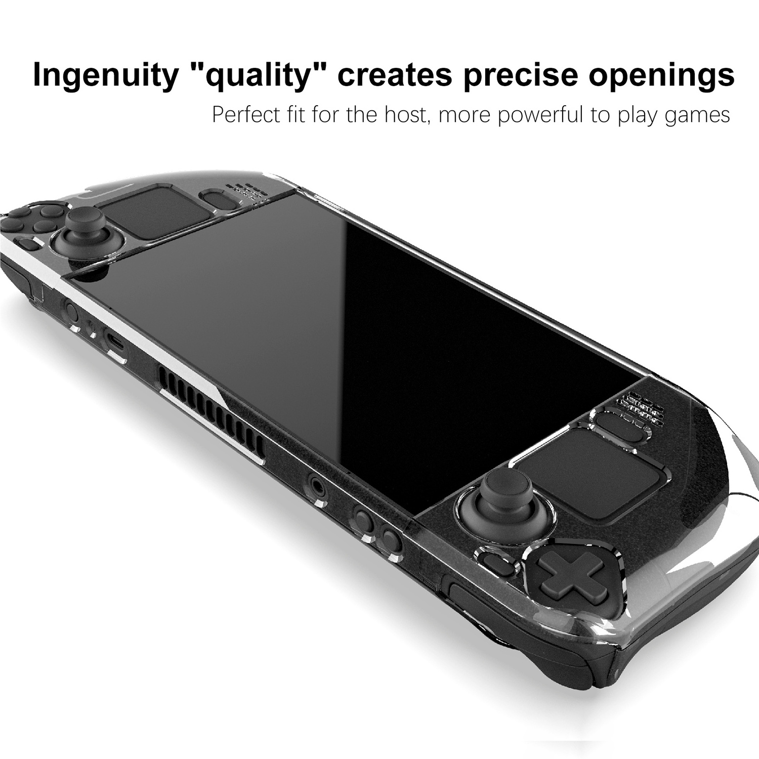 GP-806 Transparent Protective Cover Shell For Steam Deck Game Console Plastic Clear Crystal Case Protector