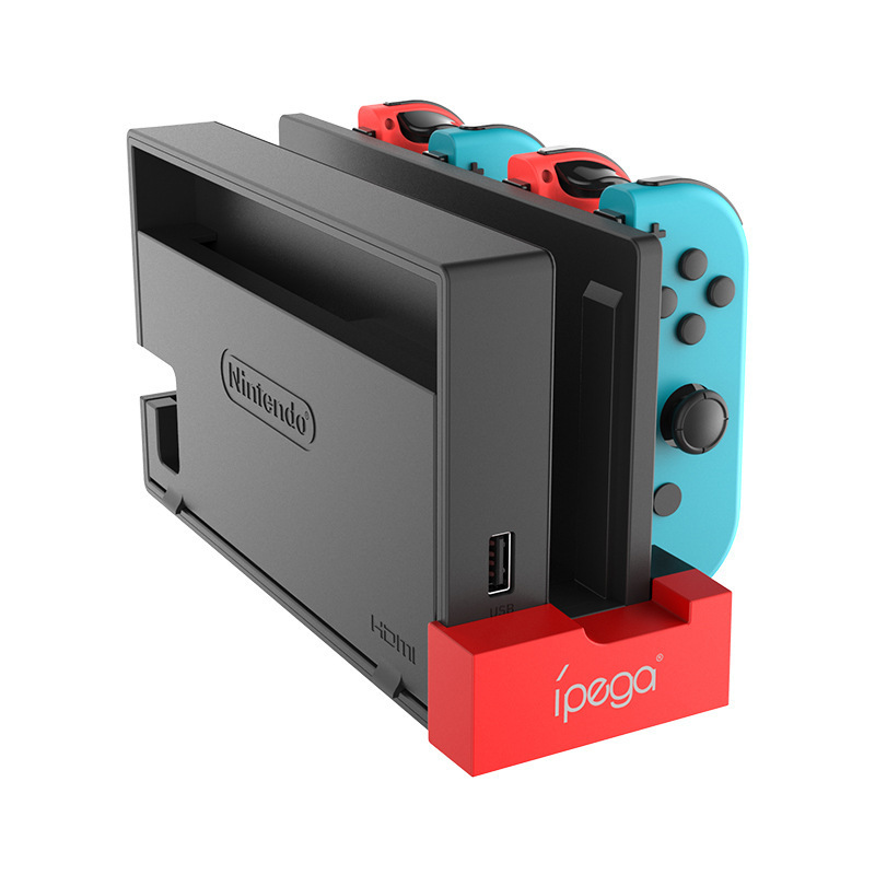 PG-9186 4 in 1 Charging Dock For N-Switch Joy cons L R Controller Charger For Nintendo Switch Console Charging Stand