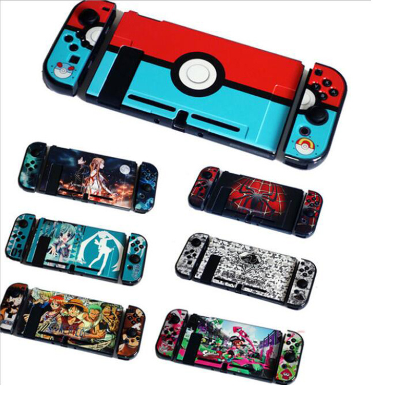 For Nintendo Switch Crystal Hard Cover Pattern Case Protective Skin For Nintendo Switch Console Cartoon Shell Case