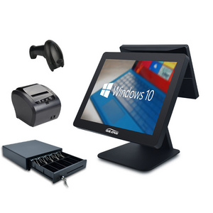 Stock available 15 inch all in one windows J1900 i3 i5 J4125 J6412 fast running touch screen pos terminal cash register