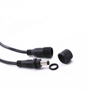 dc plug with screw lock DC 3.5*1.35mm / DC5.5*2.1mm /5.5*2.5mm waterproof cable connector for led light computer audio