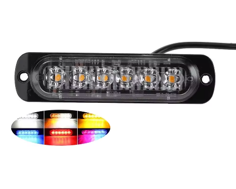 Professional 18-Mode Flash Emergency Warning Light Auto Car Truck SUV Motorcycle Side Lighting 12V-24V Bright Light