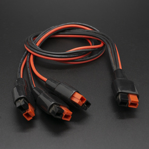 Factory custom high quality 3 to1 15-45A Anderson single pole connector pp15-45 plug 4pcs wiring harness