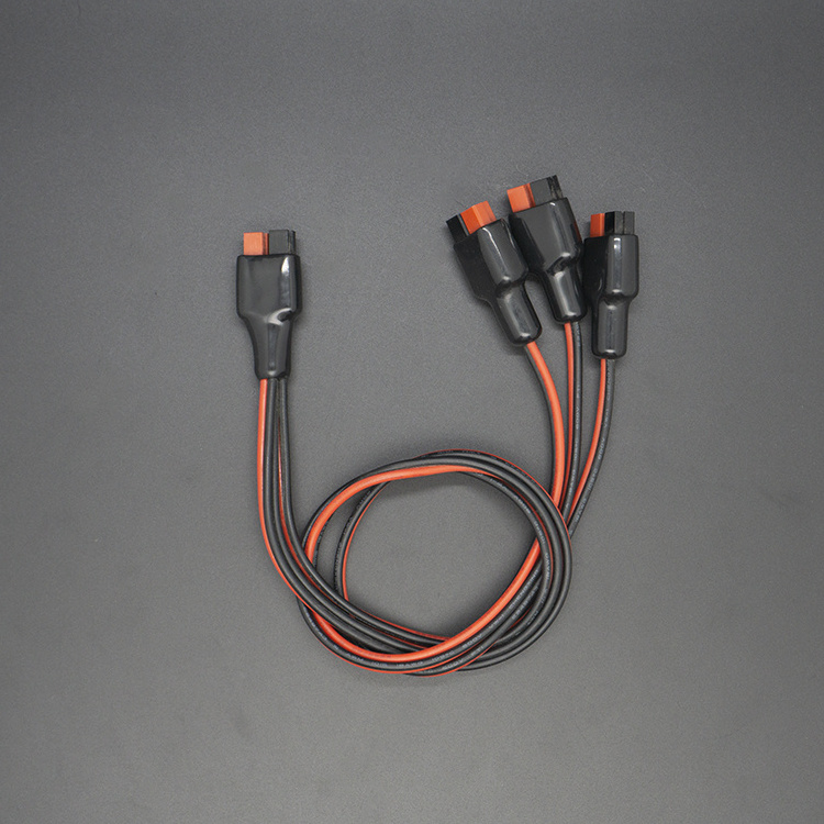 Factory custom high quality 3 to1 15-45A Anderson single pole connector pp15-45 plug 4pcs wiring harness