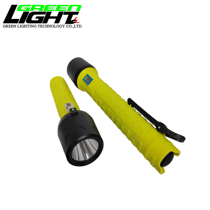 480 Lum Waterproof IP 68 Nylon LED Explosion Proof Flashlight 3.2Ah USB Rechargeable led torch flashlight With SOS Function