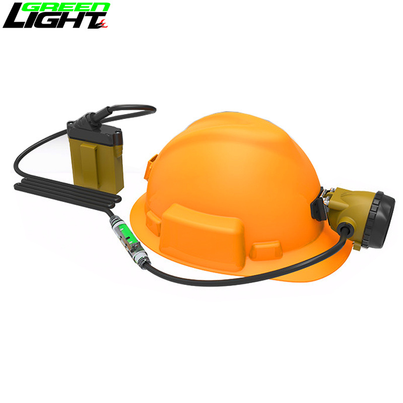 25000 Lux HIGH BEAM Safety Underground Mining Cap Lamp with Cable Flashlight and SOS function