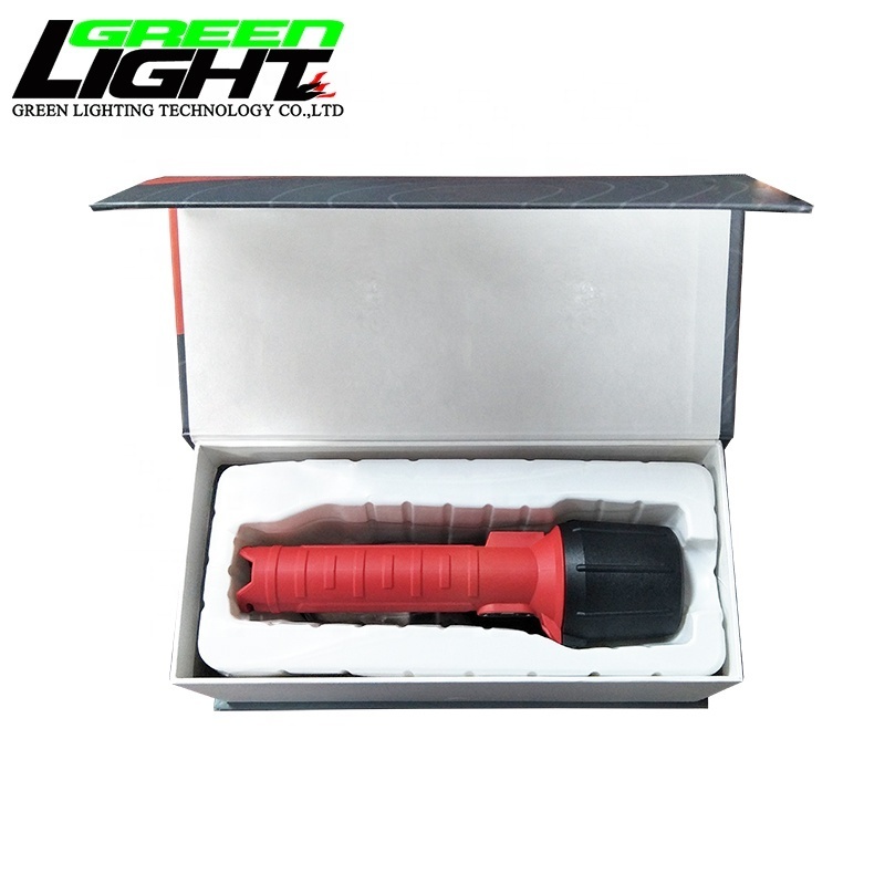 Intrinsically Safe Led Torch 6.4Ah 18650 Batteries Impact resistance Explosion Proof Flashlights For Industrial Using