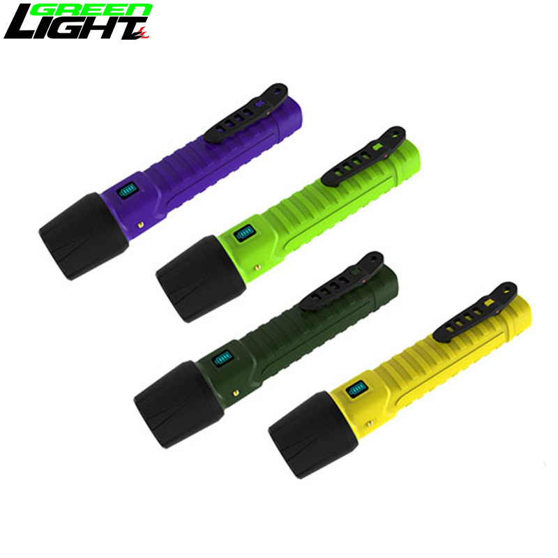 3W 9000lux 2 cells lithium battery safety rated lights bright light torch rechargeable explosion proof portable flash light