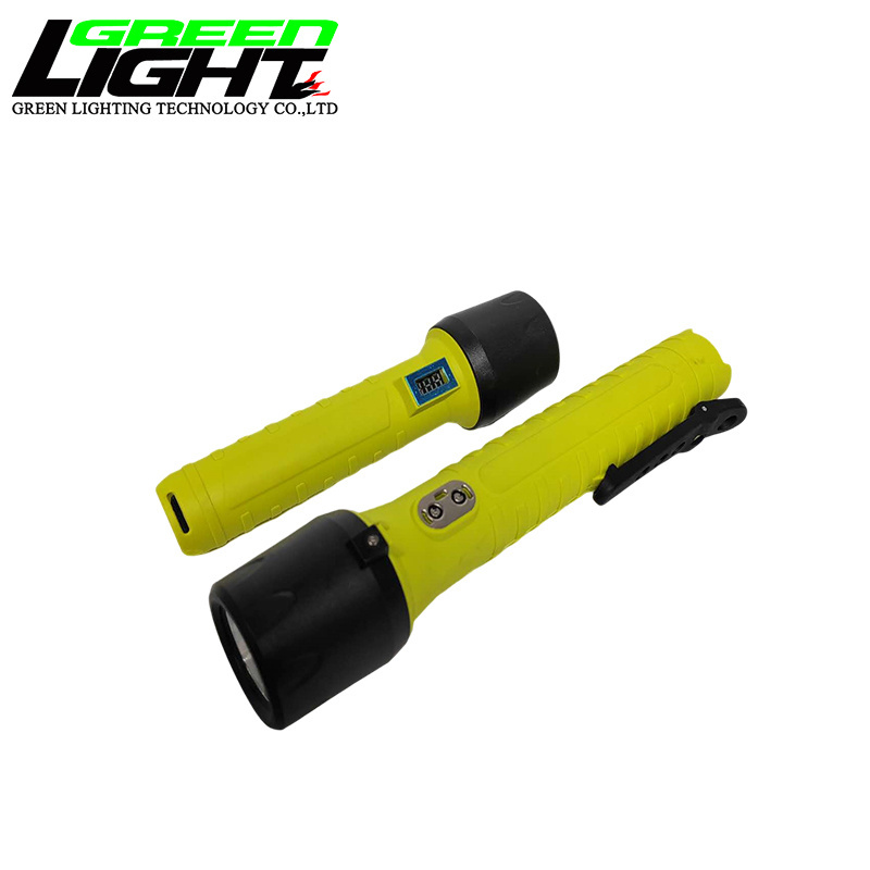 480 Lum Waterproof IP 68 Nylon LED Explosion Proof Flashlight 3.2Ah USB Rechargeable led torch flashlight With SOS Function