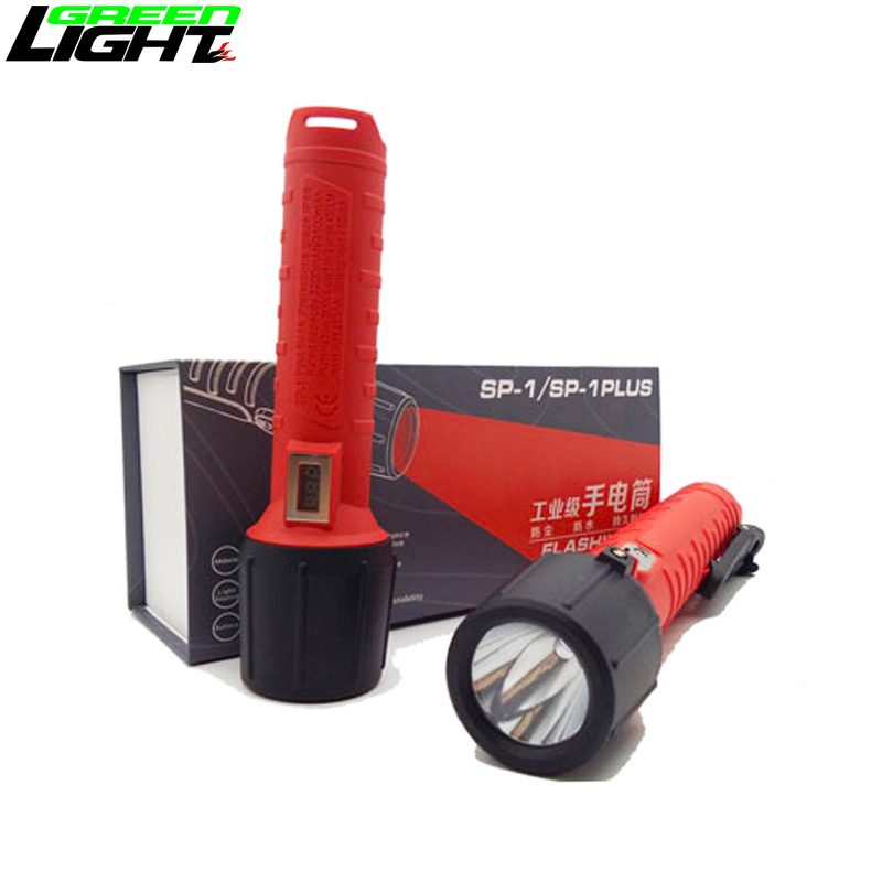 3W 9000lux 2 cells lithium battery safety rated lights bright light torch rechargeable explosion proof portable flash light