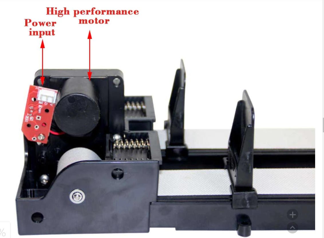 Low or high temperature  Conveyors belt double   track with  Motor  for  frozen ice cream vending machine