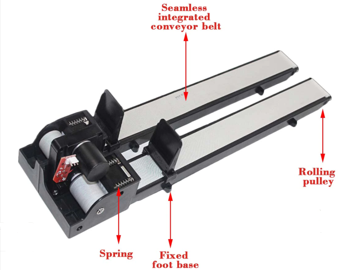 Low or high temperature  Conveyors belt double   track with  Motor  for  frozen ice cream vending machine