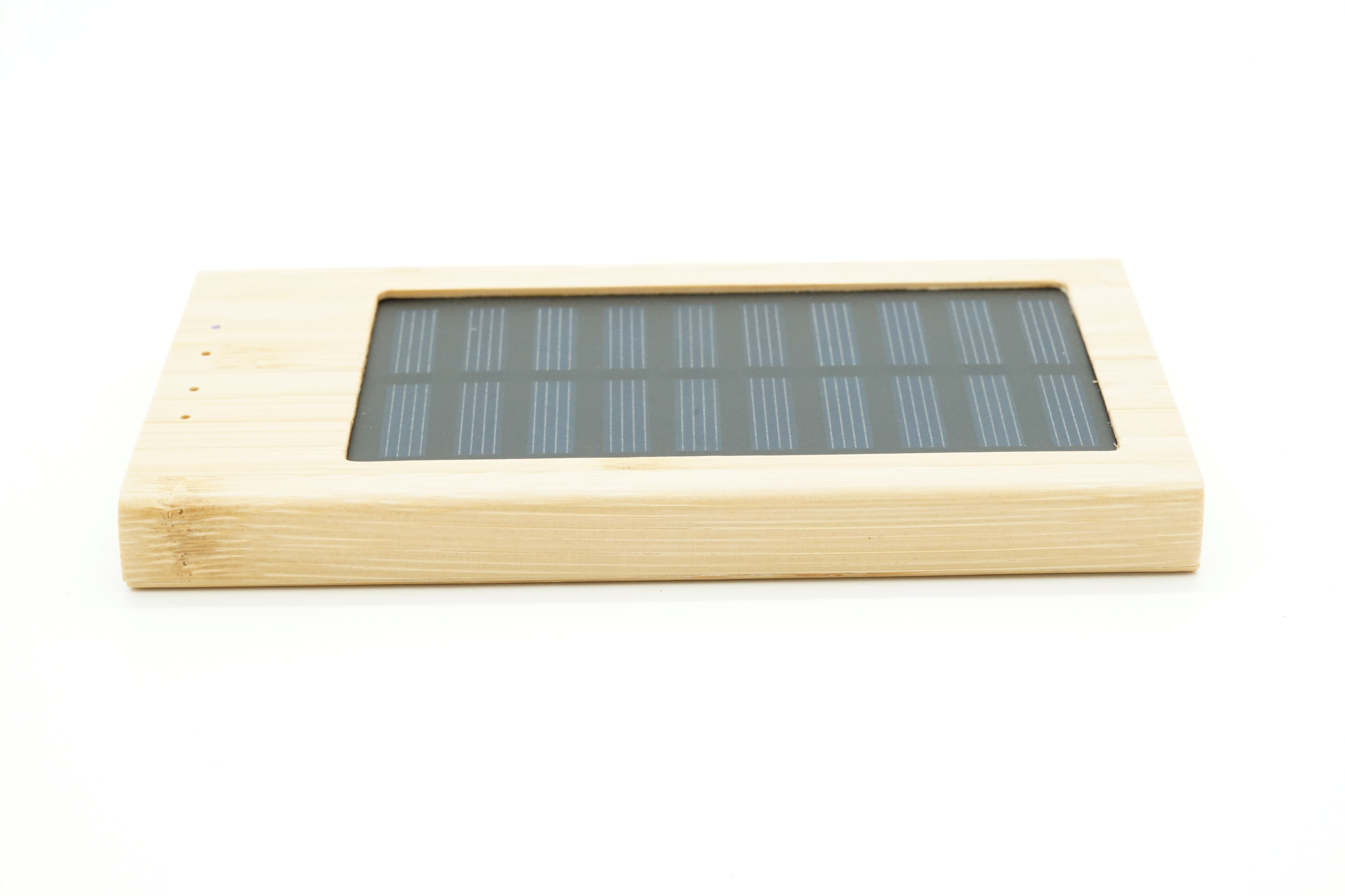 4000mAH solar panel  LED light  bamboo power bank