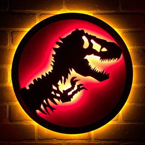 LED Dinosaur Glowing Bedside Light Neon Sign Gaming Room Decor Party Wall Decoration For Bedroom Gamer Night Lights