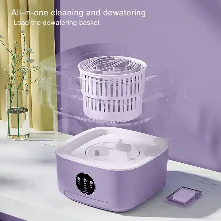 Factory direct sales Portable Washer Folding 5.5-15L  portable underwear dehydrator Deep Cleaning Foldable Washing Machine