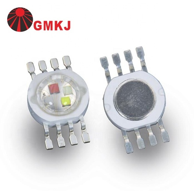 High power RGBW 4*1w 8pins 28mil 625nm 525nm 460nm 6000k led chips for spot light