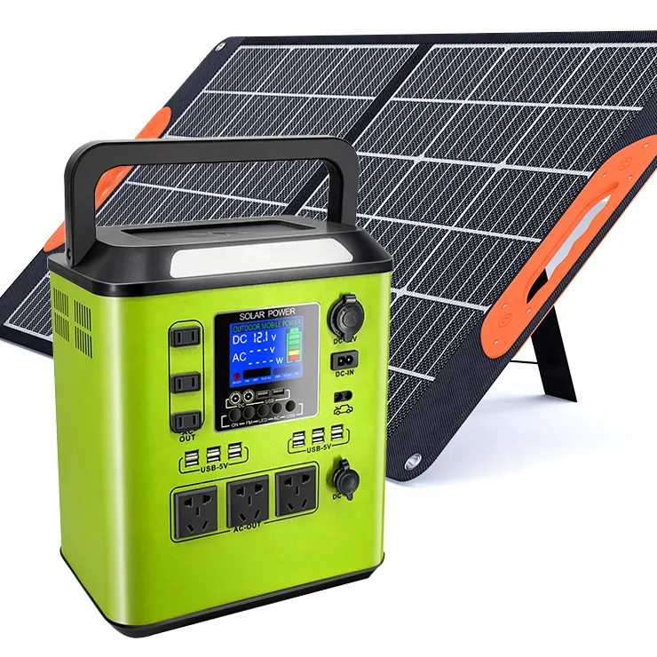 2000Wh 12V  24V Plug Tragbare Powerstation Outdoor Camping Solar Generator Portable Solar Power Station Wireless charging