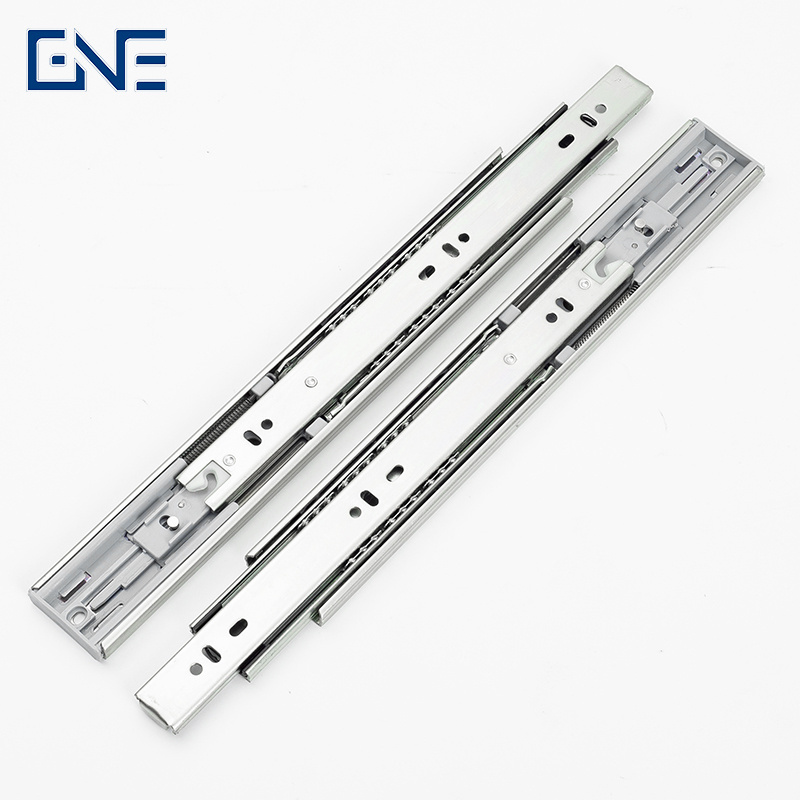 3 fold Full Extension Ball Bearing Drawer Slide Push Open Soft Close Slide Furniture Telescopic Channel Rail Kitchen Modern