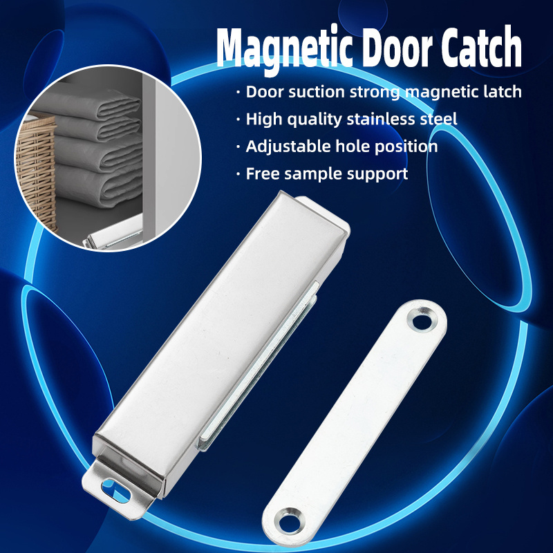 Magnetic Cabinet Door Catch Stainless Steel Cabinet Door Magnets for Cupboard Closet Closures Cabinet Door Drawer Latch