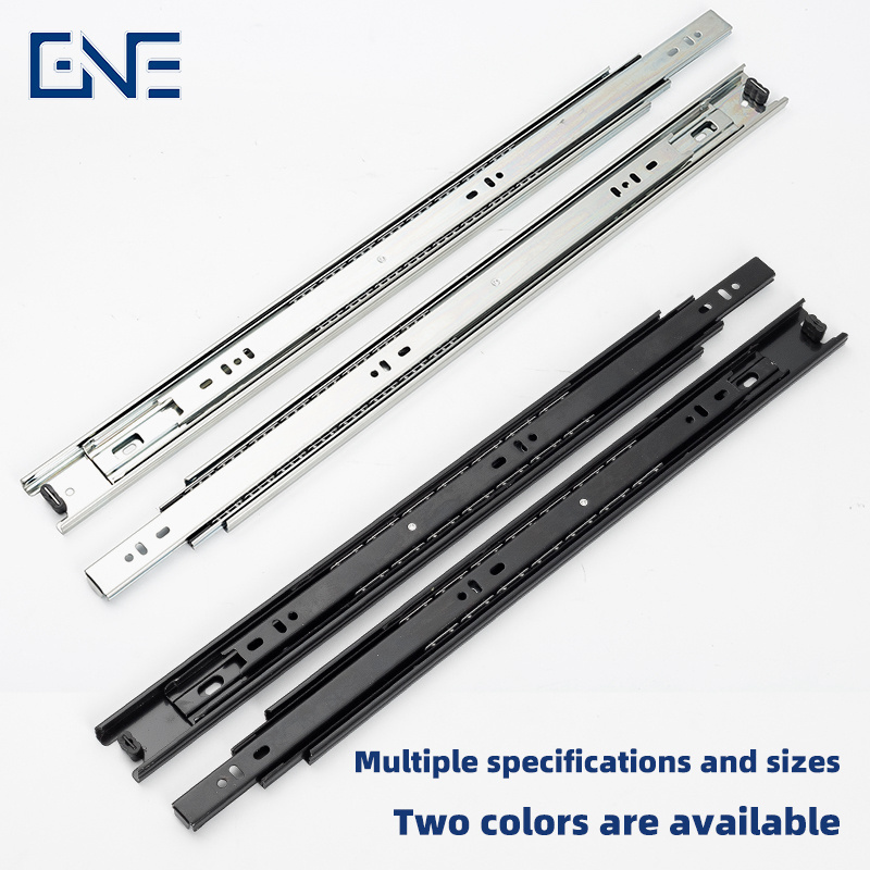 ball bearing slide 45mm drawer glides telescopic slide rails Drawer Slide For Cabinet Accessories Drawer Rail For GNE