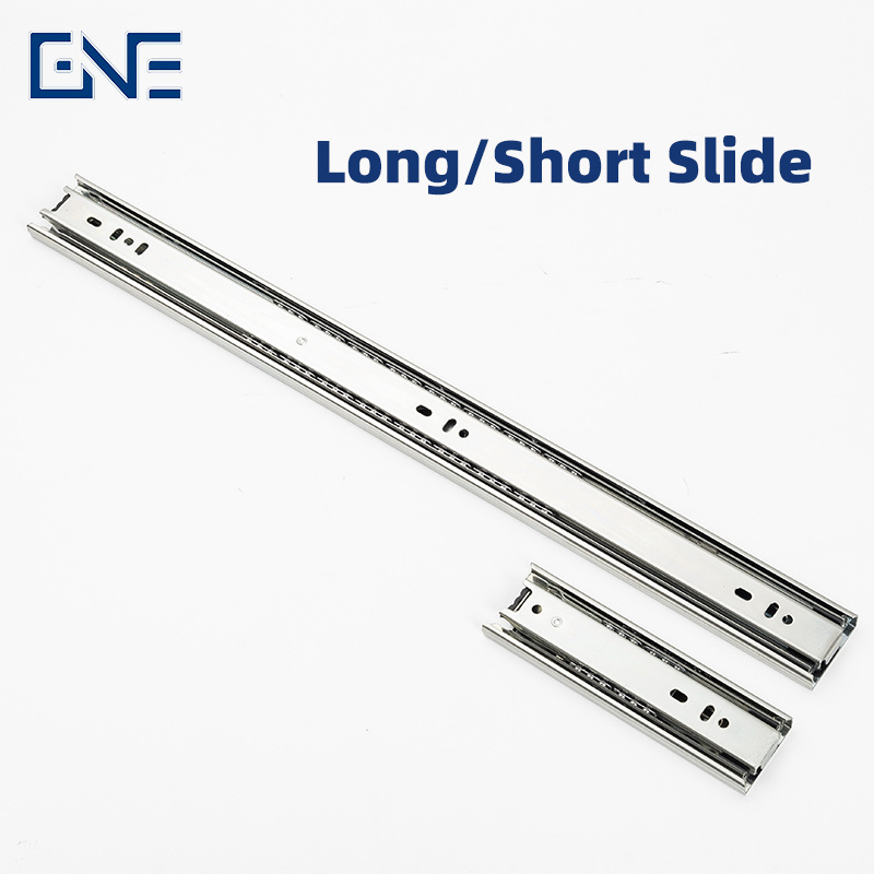 ball bearing slide 45mm drawer glides telescopic slide rails Drawer Slide For Cabinet Accessories Drawer Rail For GNE