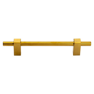 Long Brass handle nordic minimalist golden luxury adjustable drawer bathroom cabinet furniture T shape handle pulls