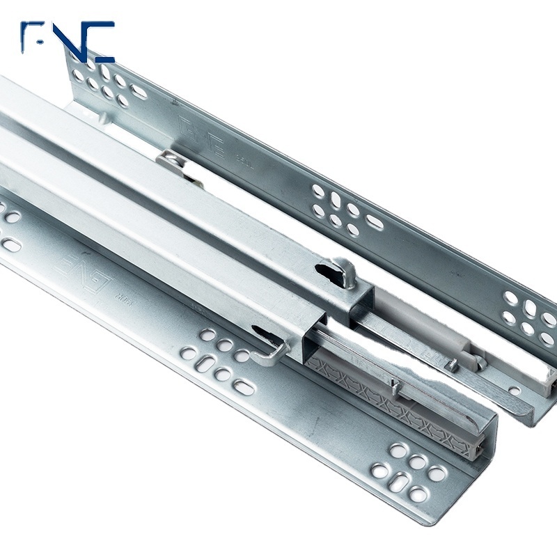 Full Extension Concealed Slide Undermount Drawer Slide with Iron Buckle