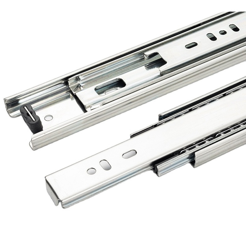 45mm Telescopic Drawer Slide for Furniture Cabinet Hardware Cold Rolled Steel 48 Hours Salt Spray Test