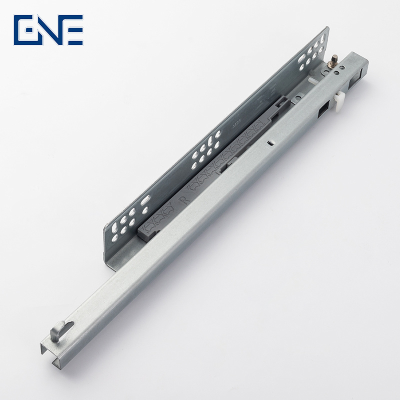 Single Extension telescopic channel Push To Open Undermount Drawer Slide Without handles drawer slides