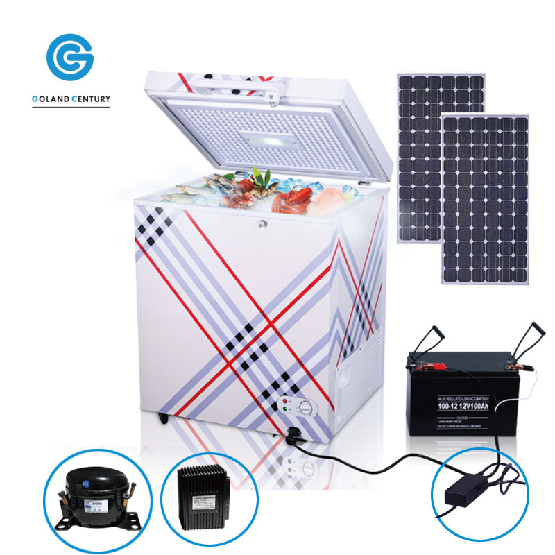 Different Portable Mini Solar Chest Deep Freezer With DC And AC Solution For Ice Cream