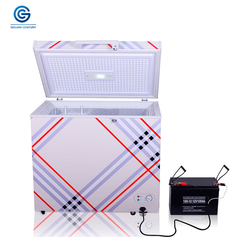 High Efficiency Single Door Solar Power Mini DC 12V 24V Solar Deep Refrigerator Fridge Freezer 68L 98L 110L 160L 208L 258L