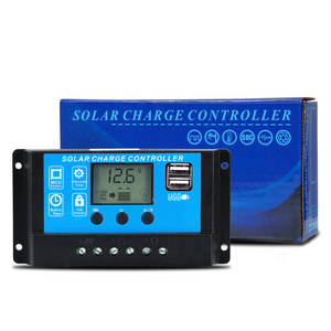 PWM 10A 20A 30A Solar Charge Controller 12V 24V Auto Work With Dual USB Ports LCD Display Solar Panel Charge Battery Regulator