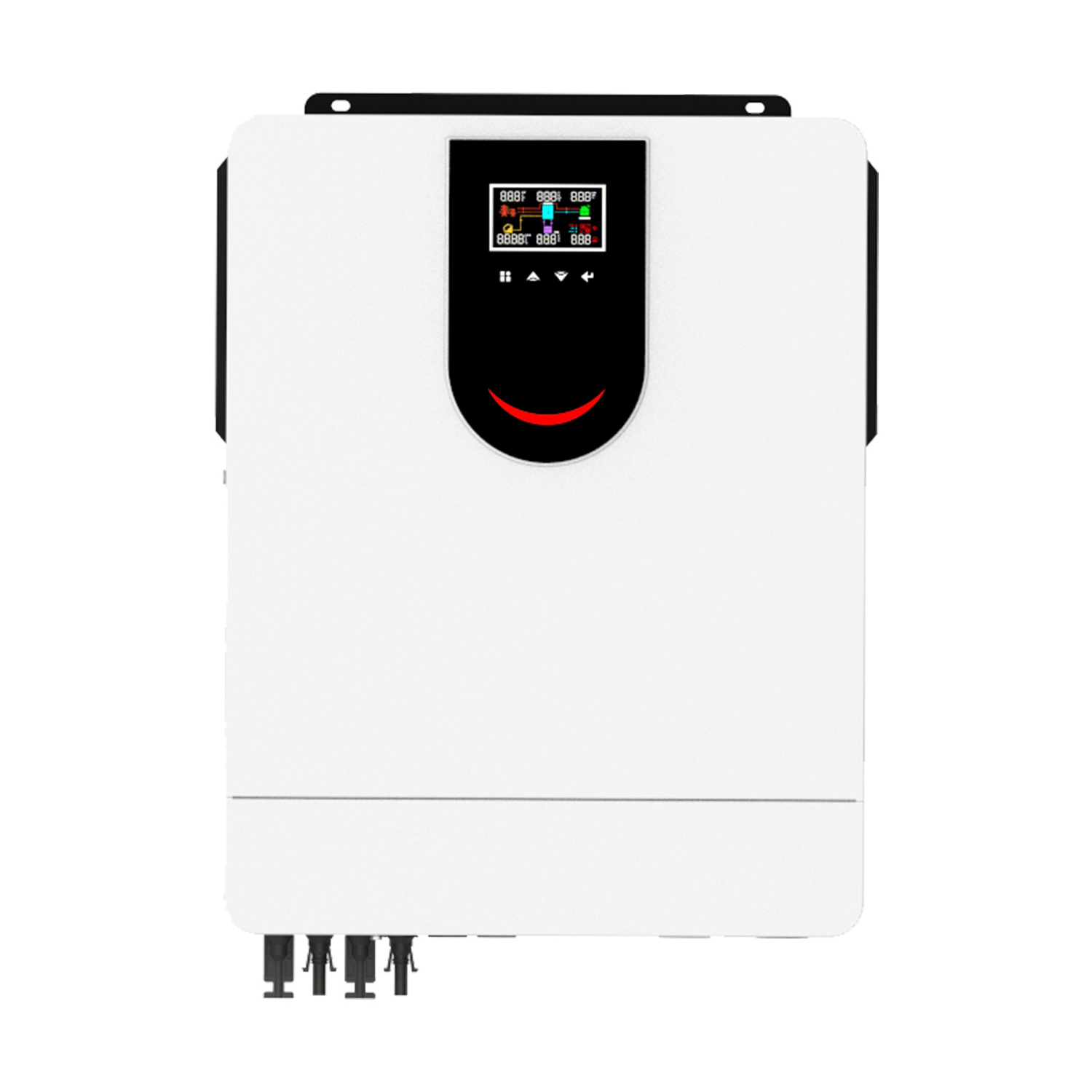 10.2KW 48V Touch Button 220 230VAC Dual Output On Off Grid  Inverter 160A MPPT Charger Controller 10200W Hybrid Solar Inverter