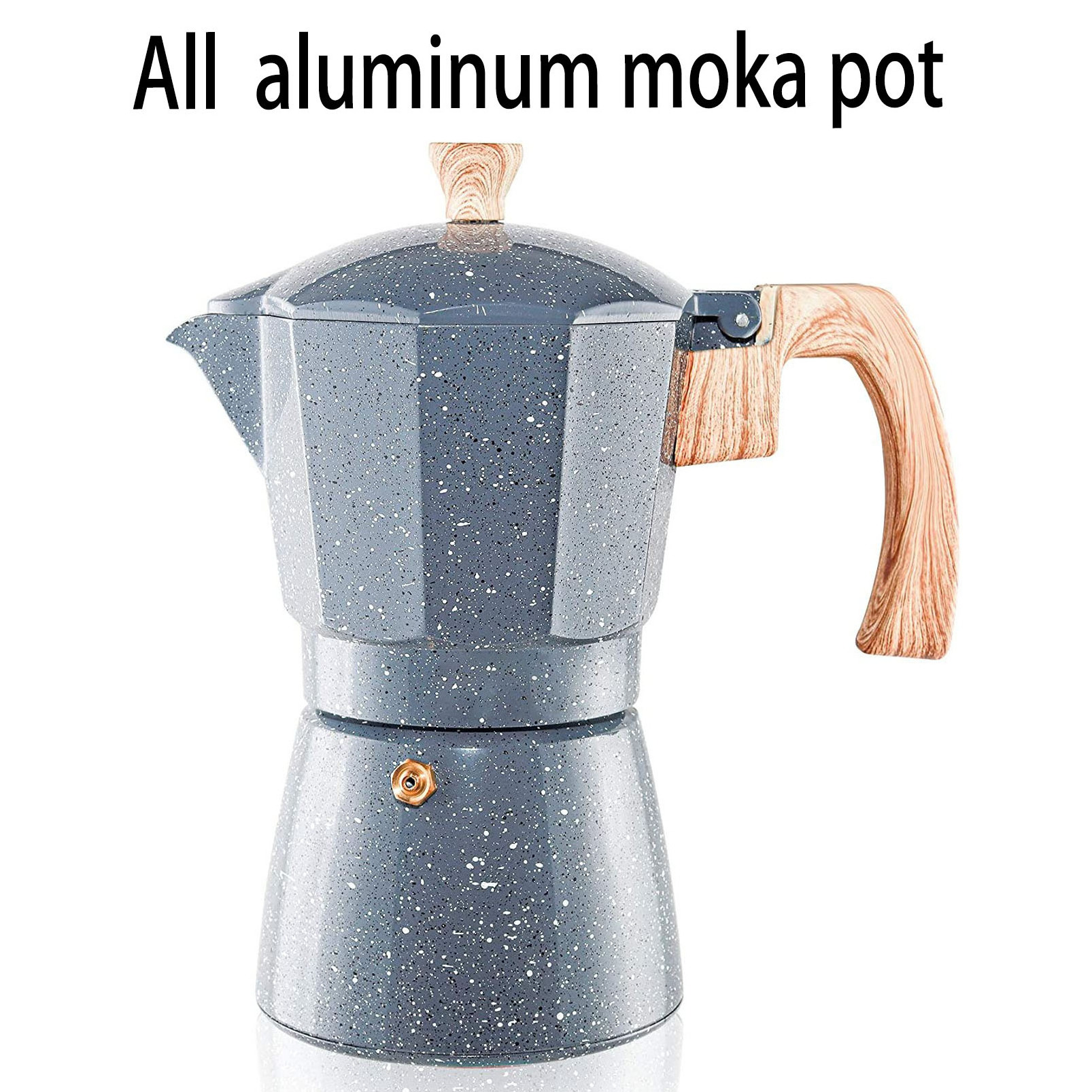 high quality mini moka pot espresso maker custom induction aluminum coffee moka pots