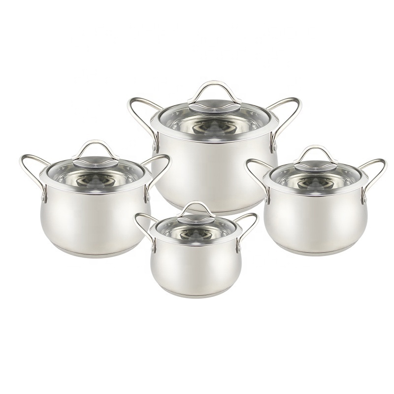 big cooking soup pot ketchin ware white private label cookware stainless steel pots