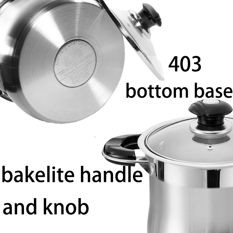 Commercial Kitchen Accessories Stock Pot With Spigot 304 Stainless Steel Heavy Duty Pot