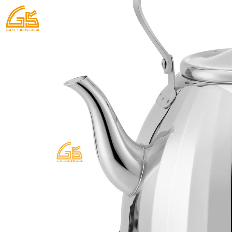 custom coffee and tea water kettle arab chinese metal stainless steel tea pots kettles for gas stove