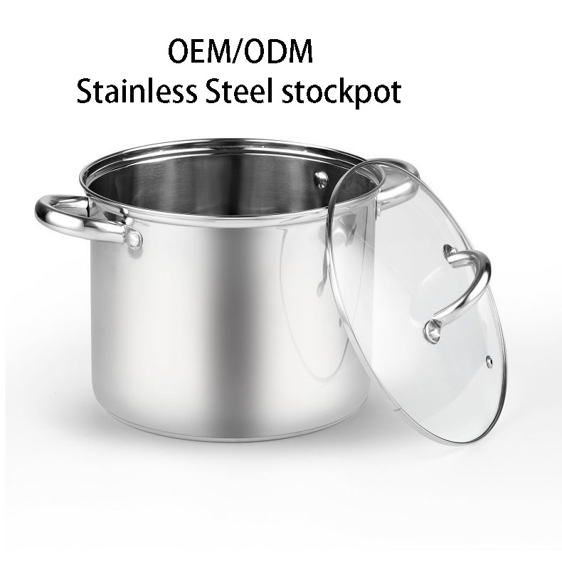 Heavy Duty Stainless Steel Restaurant Extra Large Capacity Cooking Pot And Pans