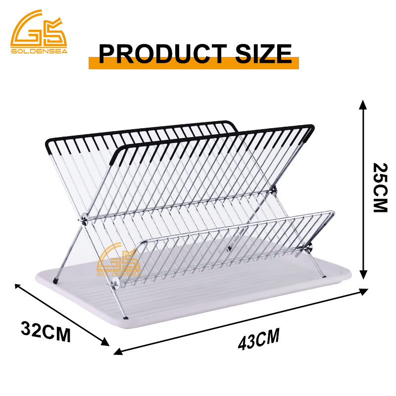 plate rack small metal drainers dish bowl kitchen stand iron wire plastics foldable dish drying rack with drainboard