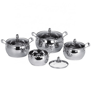 kitchen utensils life smile wear cook cooking pot heavy duty die cast 304 stainless cookware set