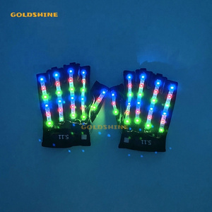 Multi-Color Luminous Led Lighting Gloves Performance Props LED Party Laser Gloves For Dancing Stage Show bar luminous gloves