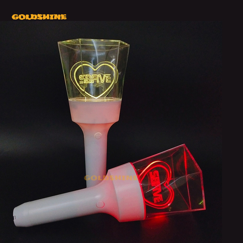 Korea Japan light stick Concert Party Custom Logo Acrylic Glowing LED Light Stick Glowing Stick Glowing Ball baton For concerts