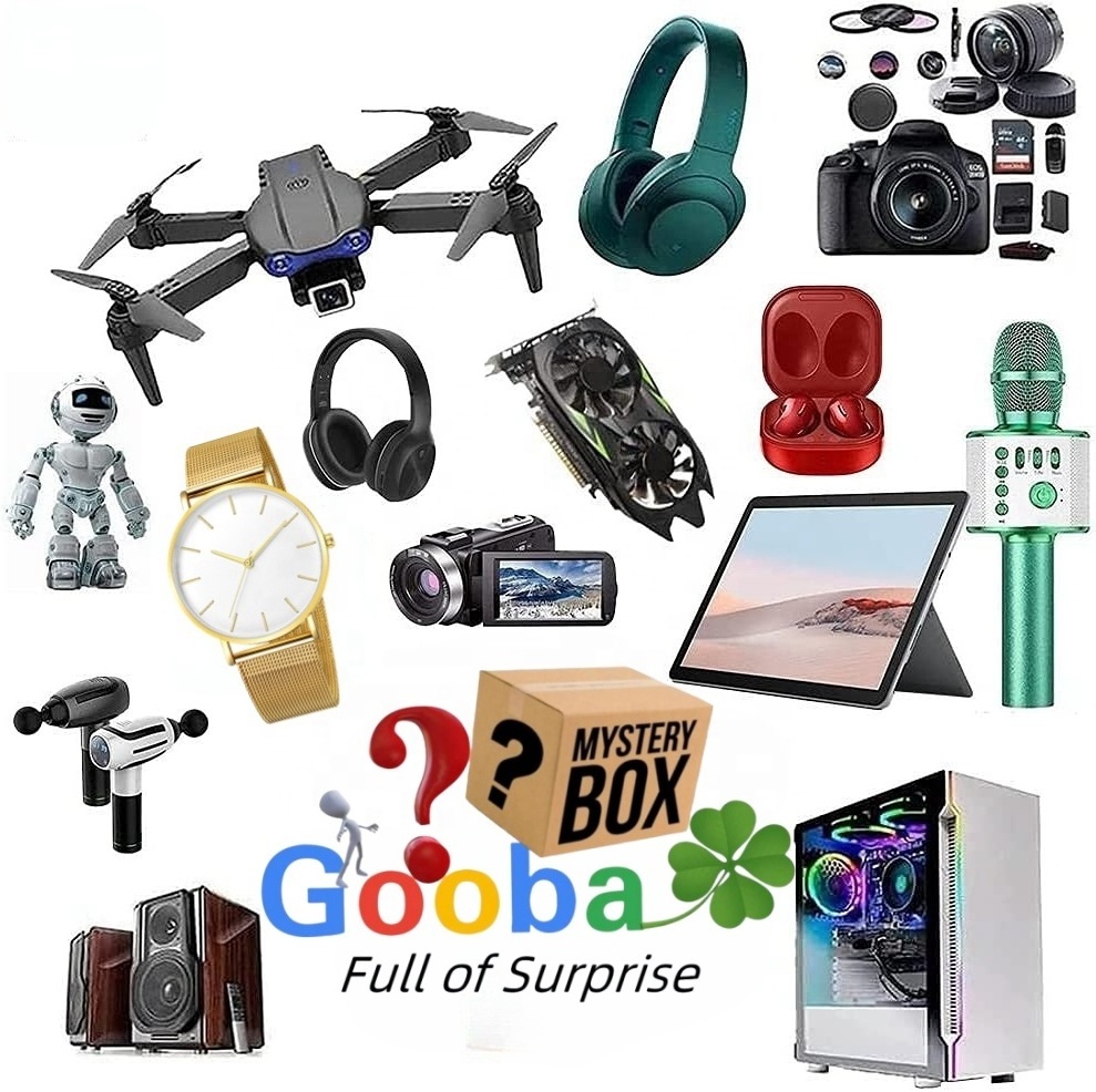 Surprise Mystery Box with Products At Least 10 pcs 100% win Random Product:BT Earphone,Headphone,VR Equipment and etc Blind box