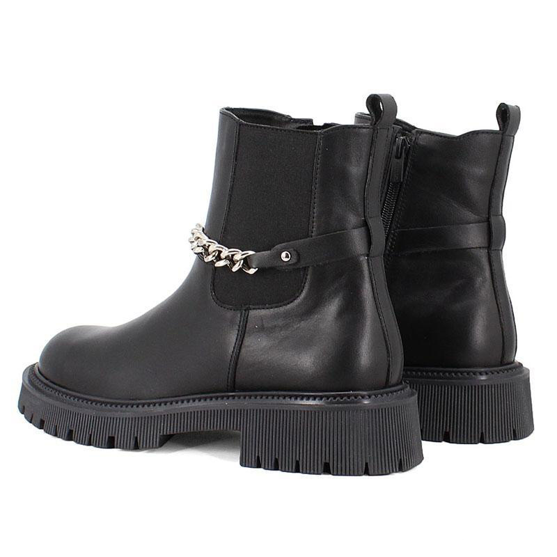 waterproof black leather high top little girls boys ankle formal boots kids children shoes