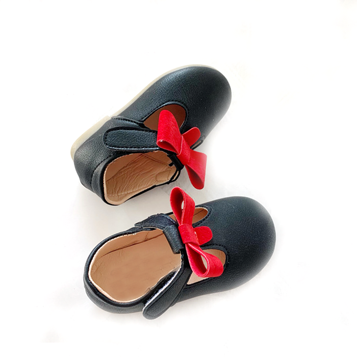 Wholesale new style children's shoes female bow breathable children's baby soft-soled non-slip shoes