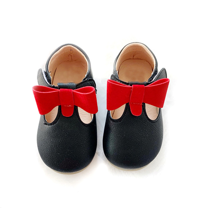 Wholesale new style children's shoes female bow breathable children's baby soft-soled non-slip shoes