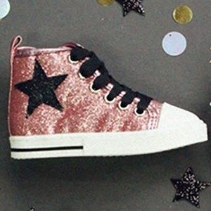 Autumn and winter girls board shoes strawberry Shan fashion trend girls high top casual board shoes