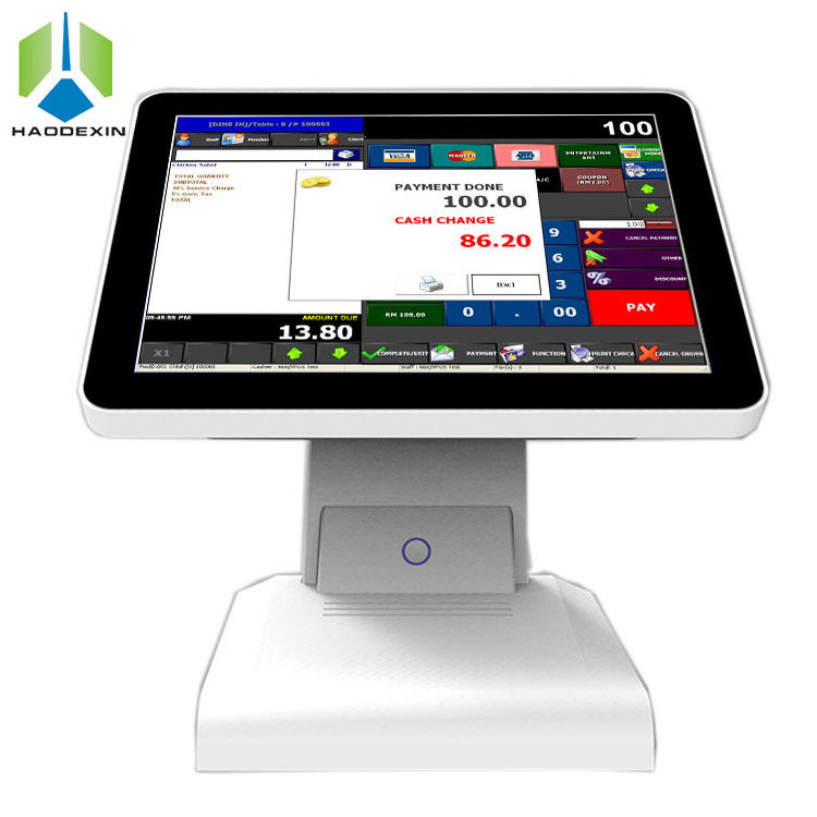 Tablet PC Desktop POS System Intel Android / Windows All in one POS terminal POS monitor Fiscal Cash Register checkout devices