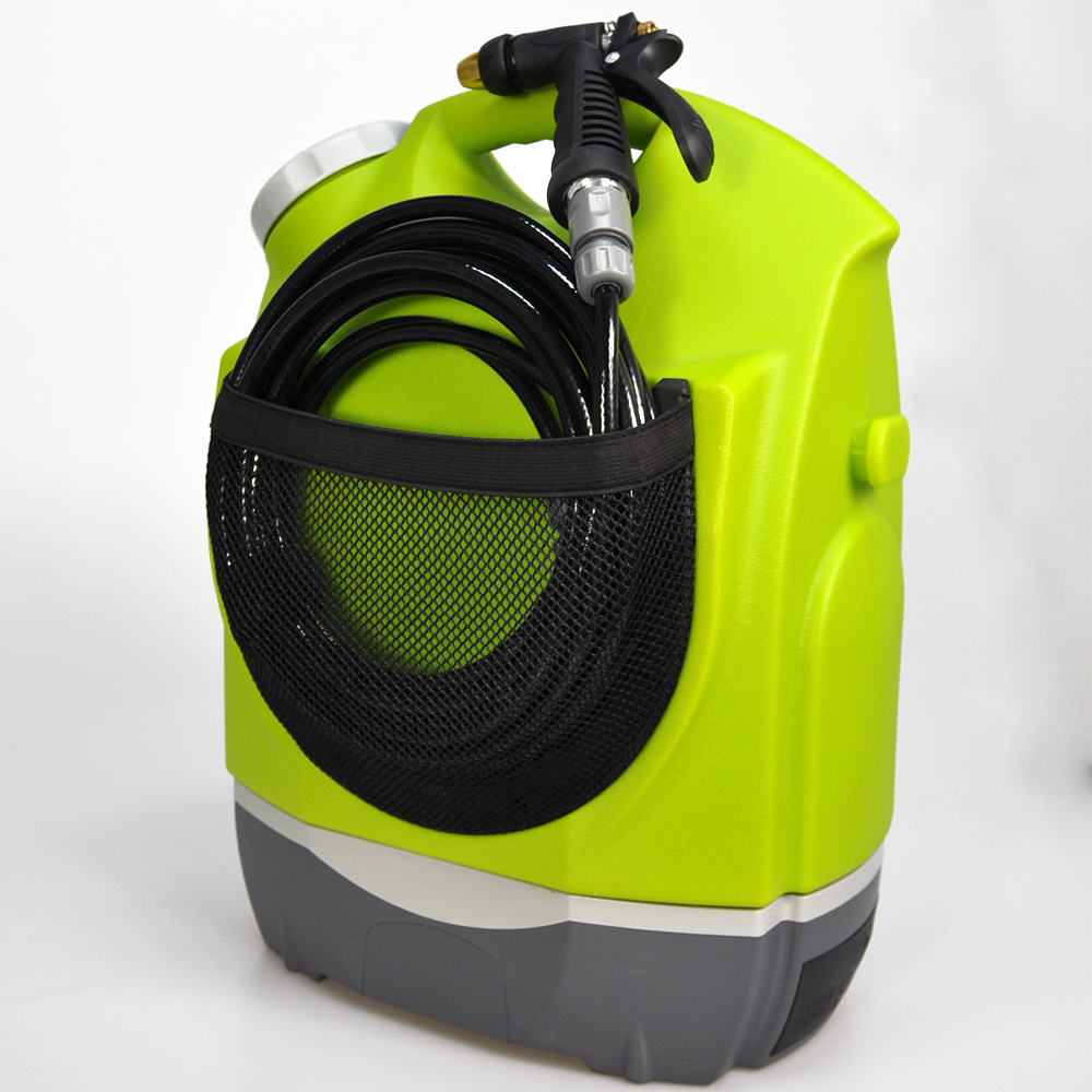 Portable rechargeable high pressure cleaner with17L water tank and water gun for outdoor washing house cleaning