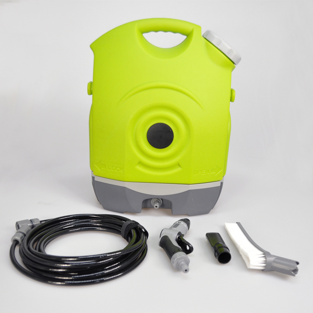 Portable rechargeable high pressure cleaner with17L water tank and water gun for outdoor washing house cleaning